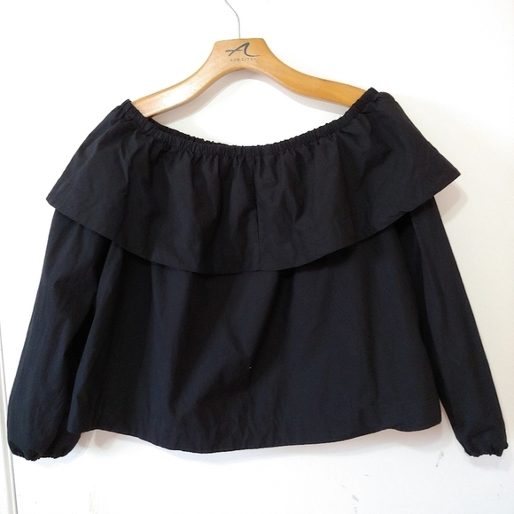 Aritzia Wilfred Morel Cotton Off Shoulder Blouse - Picture 4 of 8